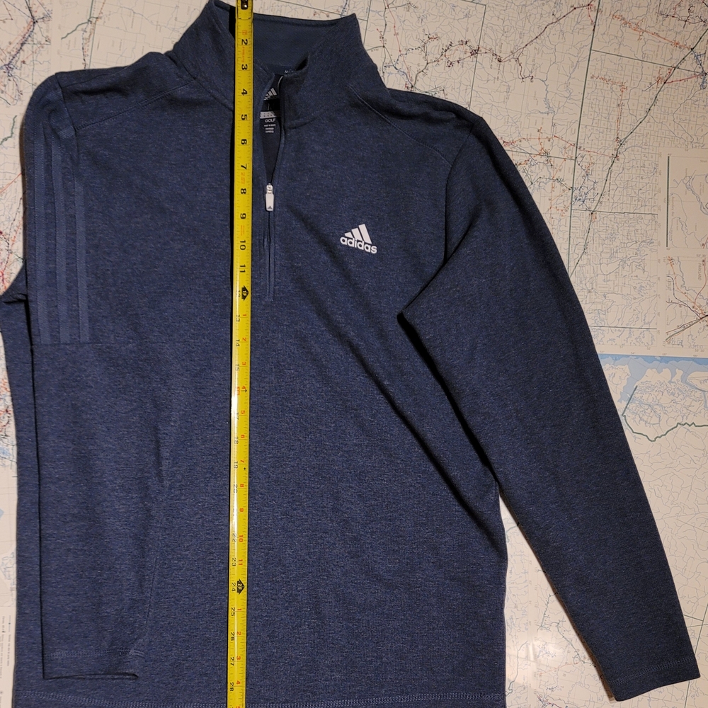 Adidas Navy Quarter-Zip Pullover